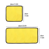 Chiffons Double face en microfibre pour voiture, Super absorbants, lavage, séchage, serviettes de nettoyage, détails automobiles, outil de nettoyage 2