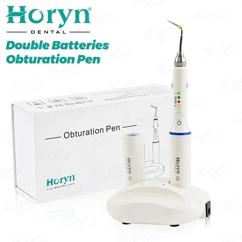 den tal Wireless Endodontic Obturation System Heat Obturation g u n Pen with 2 Batteries 4 Working Tips