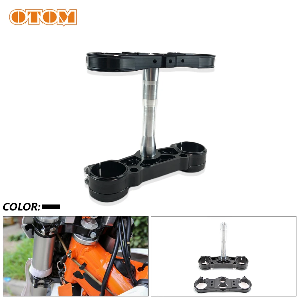 

OTOM Motorcycle Handle Bar Triple Clamp Tree Set CNC Aluminum Fits 49mm 53mm Upside Ddown Front Forks For KTM FREERIDE 250R E-SX