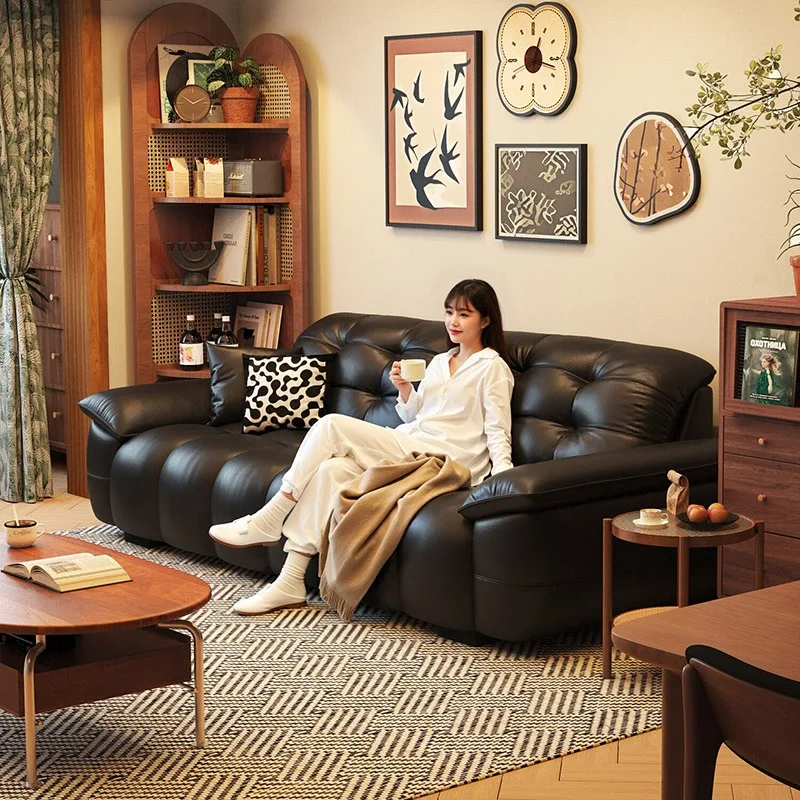 أريكة سرير قابلة للطي، أريكة مكتب مضغوطة بدون عظم، أرائك جلدية، أقراص، أريكة جلدية سوداء، أرائك أثاث