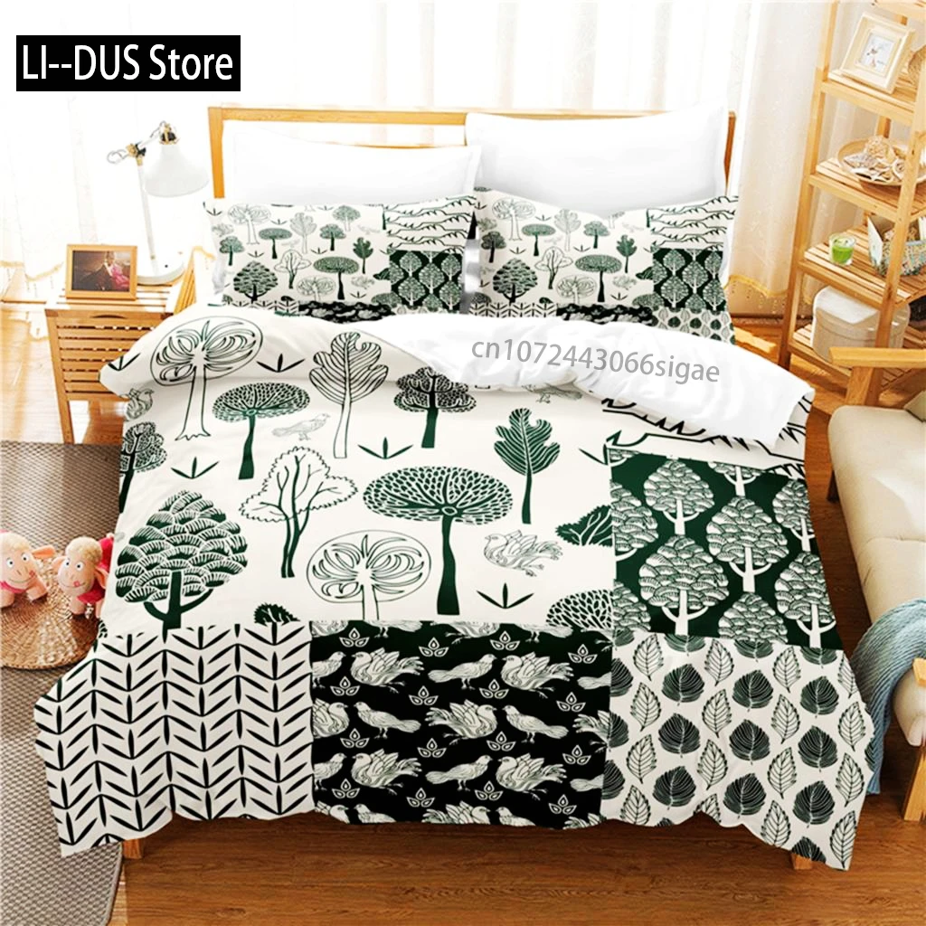

Forest Pattern Painting Bedding Set Duvet Cover Set Bedding Digital Printing Queen Size Bedding Set Fashion Design