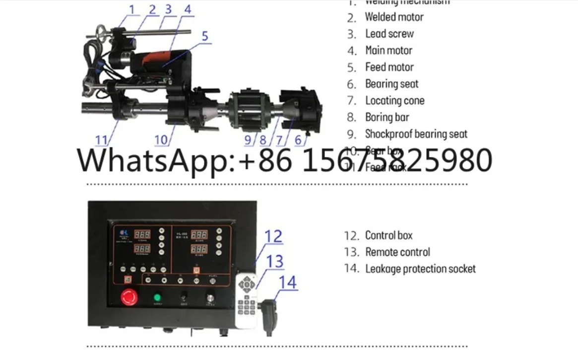 2026 Hot Sale Portable Line Boring Machine for Tunnel Excavator Maintenance