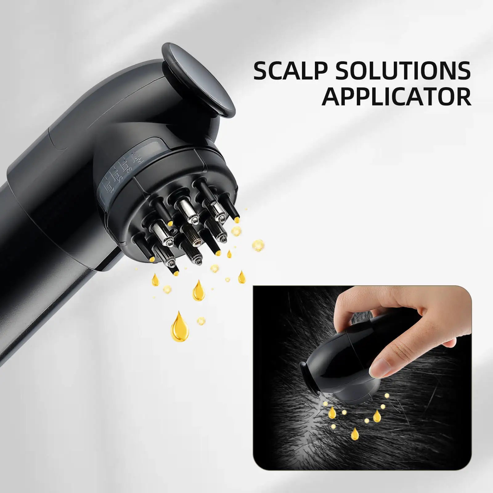 

Handheld Scalp Care Applicator Comb Hair Nutrient Comb Scalp Treatment Hair Regrowth Essential Oil Liquid Guiding Massage Comb