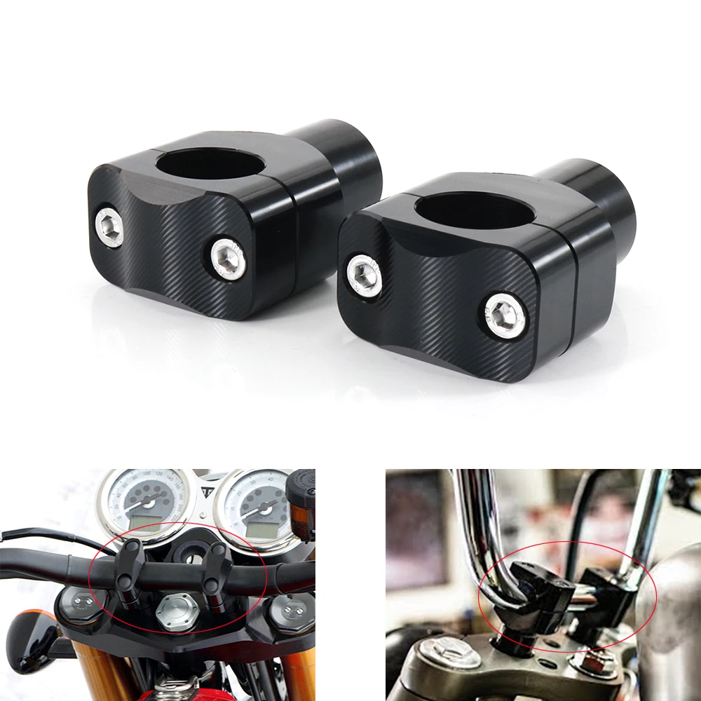 

Motorcycle CNC Handle Bar Riser Handlebar Risers 25.4mm Aftermarket Fit For Harley Sportster Blackline Fat Boy V-Rod Road King