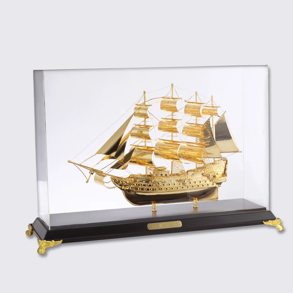 Shunfeng Shunshui Metal Sailboat Model Alloy Metal Crafts Decorative Arts Business Conference Celebration Gift Promotion