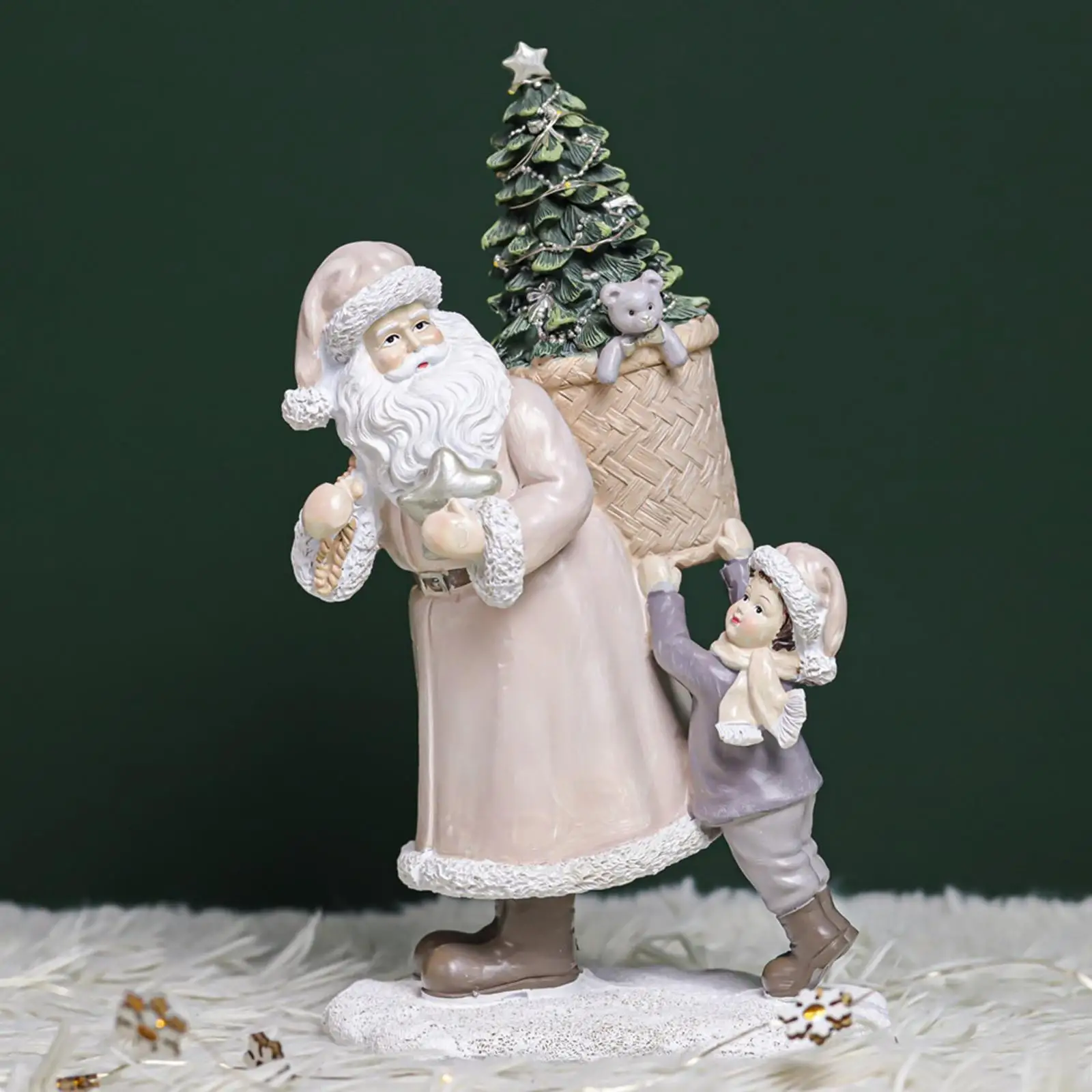 

Santa Claus Decorations Collectible Figure for New Year Gifts Home Office