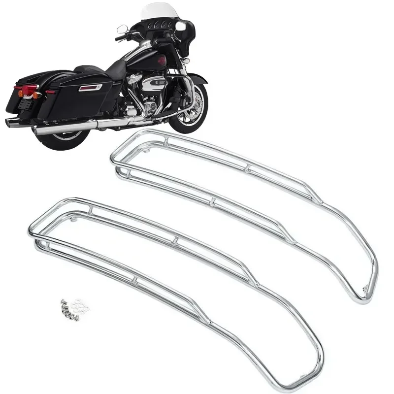 

For Harley Touring Street Electra Glide Road King FLH FLHX FLHS FLHTK FLTC 2014-2023 Motor Parts Saddlebags Lid Top Rail Guards