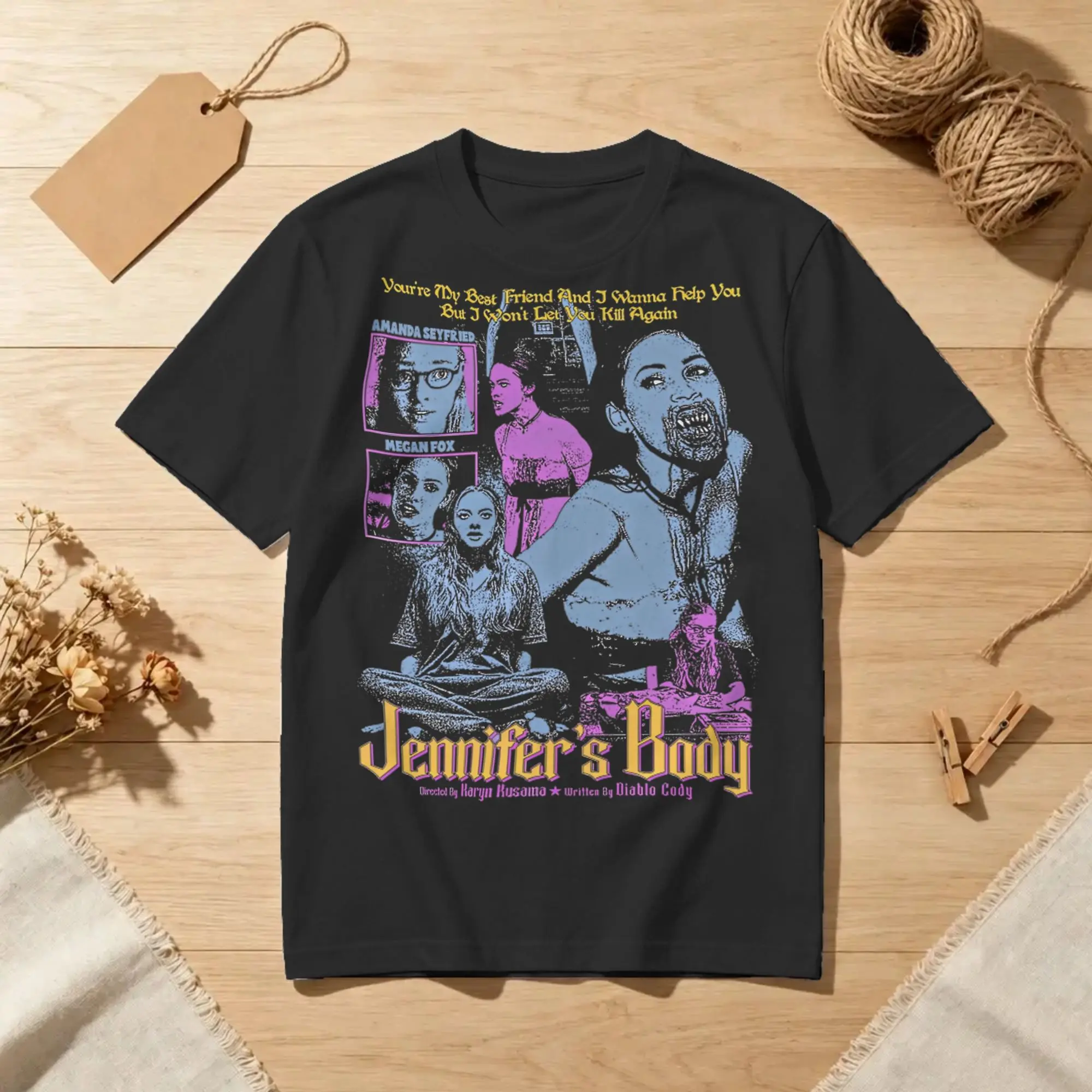 Jennifer's Body Jennifers Body Movie T-Shirt Men Women  Pure Cotton Tee Shirt Crew Neck Short Sleeve T Shirt Unique Clothes