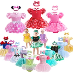 Girl Dress for Baby Christmas Mermaid Jumpsuit Rapunzel Elsa Romper Toddler Jumpsuit Crawler Suit Baby Clothing 1-2Y
