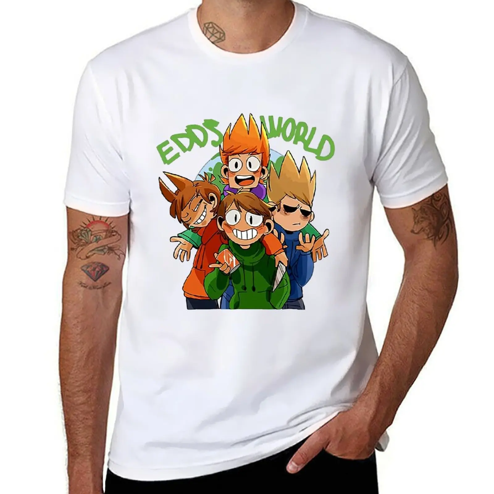

Kloudave Eddsworld Hoodie Unisex Animated Merch for Women Men Teen Soft Fabric T-Shirt cotton t shirt man T-Shirt