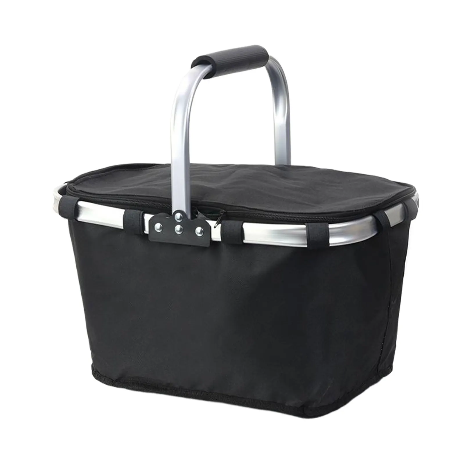 Folding Picnic Basket Conveniently Transport Meals Folding Insulation Bag Shopping Baskets Durable