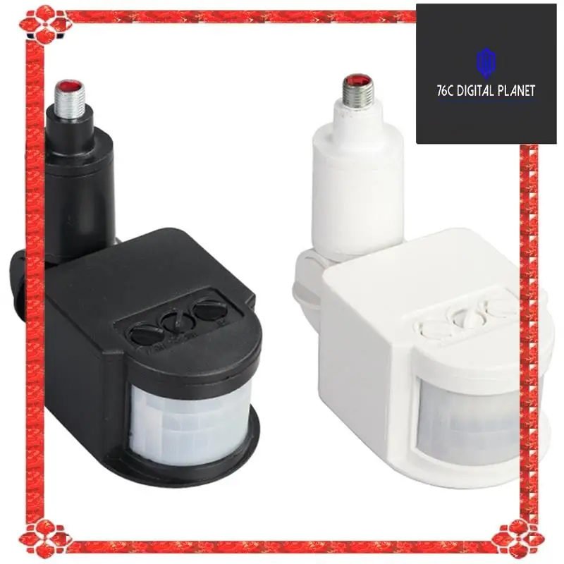 

110VPIR Movement Detector Automatic Infrared Wall Mount Timer Outdoor LED Motion Sensor Light Switch