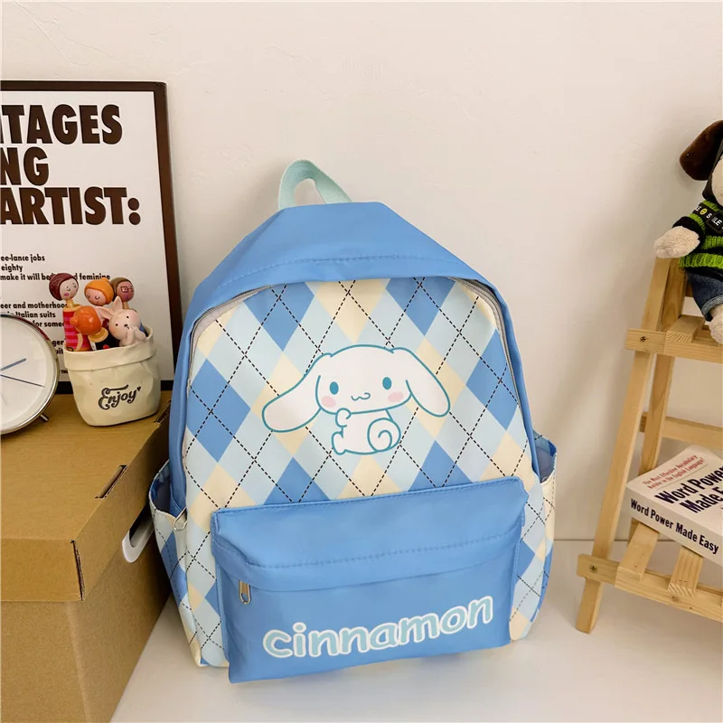 

Sanrio Hello Kitty New Student Schoolbag Cute Cartoon Large Capacity Lightweight Casual Cinnamoroll Babycinnamoroll Backpack