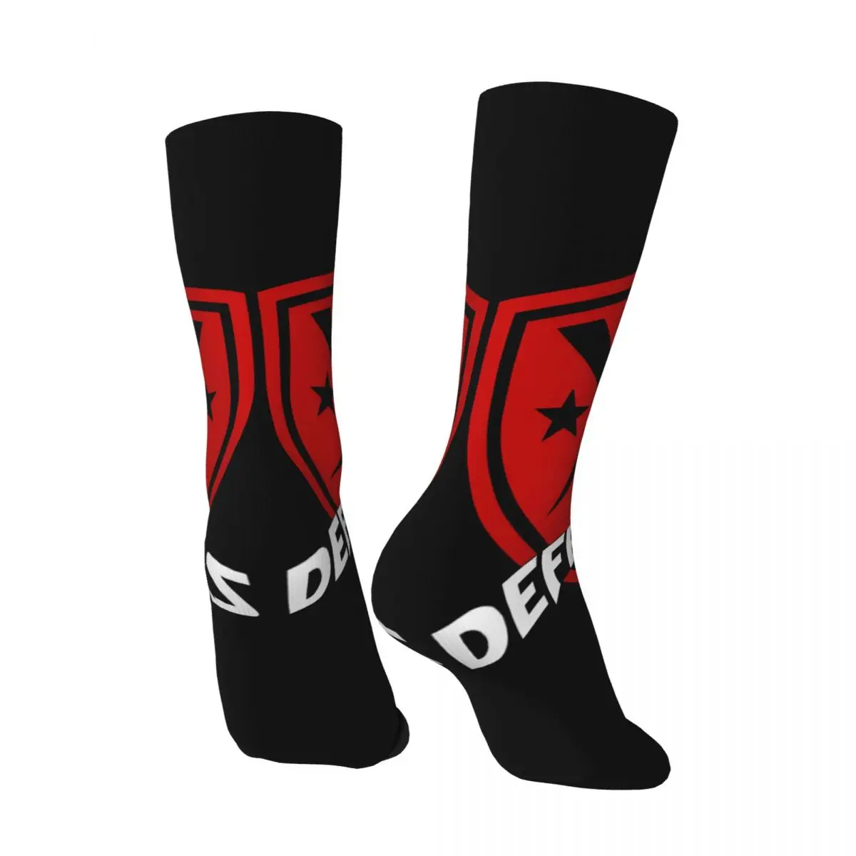 Vintage Defenders Men's compression Socks Unisex Defenders Street Style Pattern Printed Novelty Crew Sock