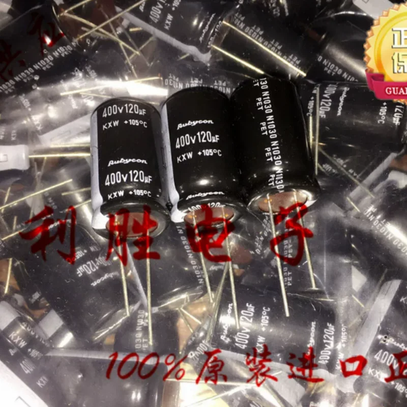 

10PCS-100PCS 120UF 400V Japanese Ruby RUBYCON Capacitor 400V120UF 18 * 30 KXW High Frequency