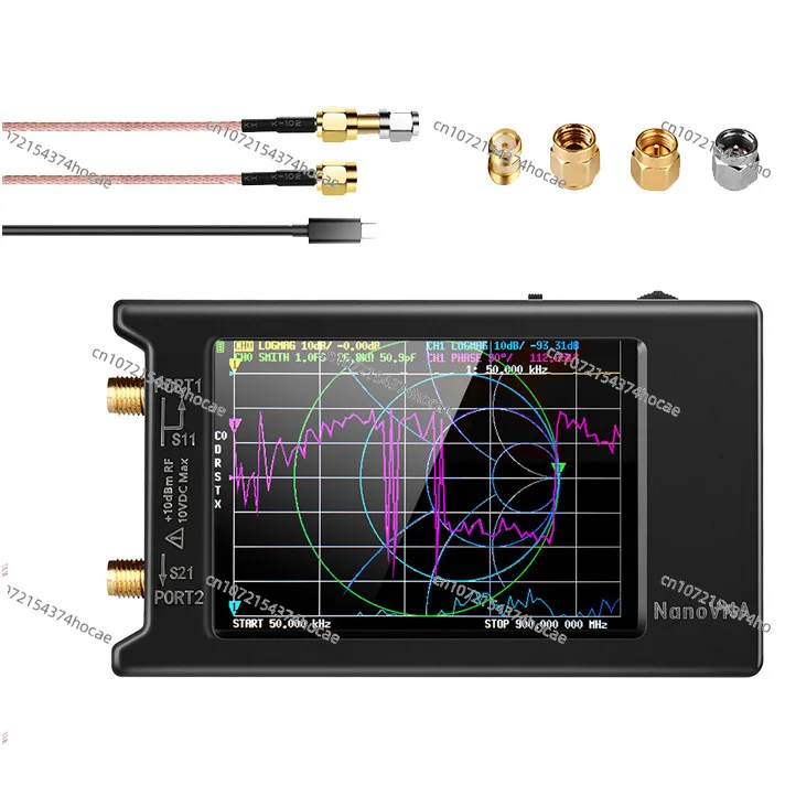 

1.5GHz 4-inch Vector Large Screen Network Analyzer Hugen Version NanoVNA-H4 Antenna, Short Wave