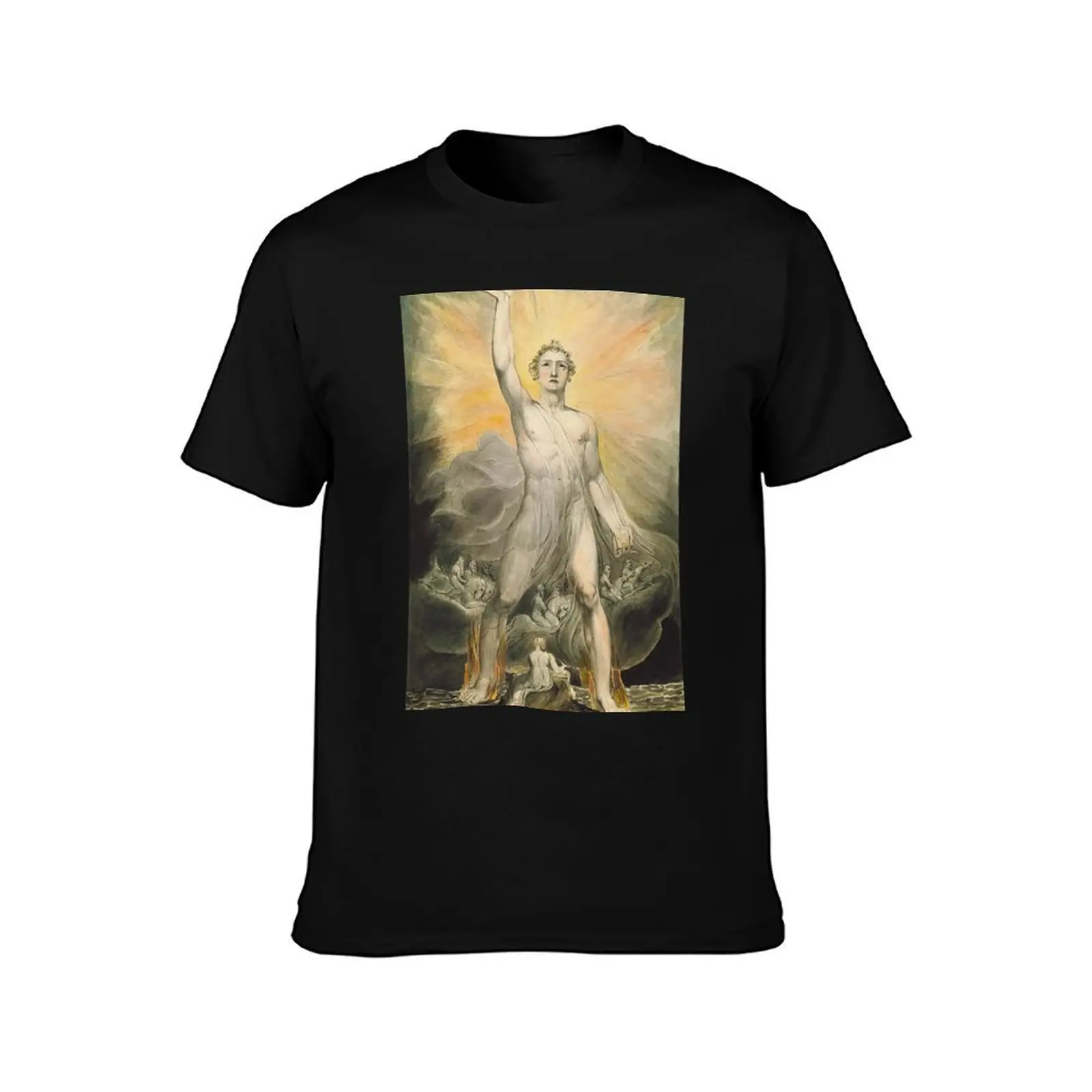 HD The Angel of the Revelation, by William Blake HIGH DEFINITION T-Shirt Simple Graphic Design T-Shirt