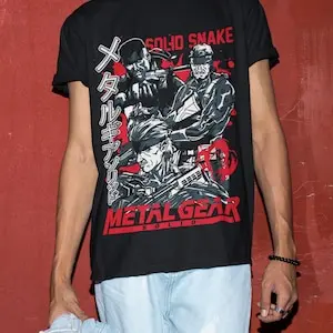 MGS1 - Snake shirt, Metal gear Solid retro shirt, Gift for fans, Snake & Raiden MGS Sons Of Liberty Unisex T-shirt