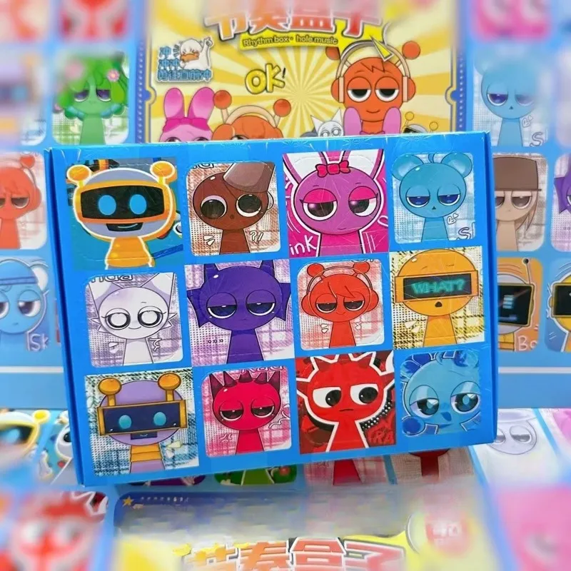 12 szt. Mini Figurki Sprunki Zabawka Punch and Win Blind Box Film Sprunki Wenda Model Lalka Figurki Prezent dla Dzieci