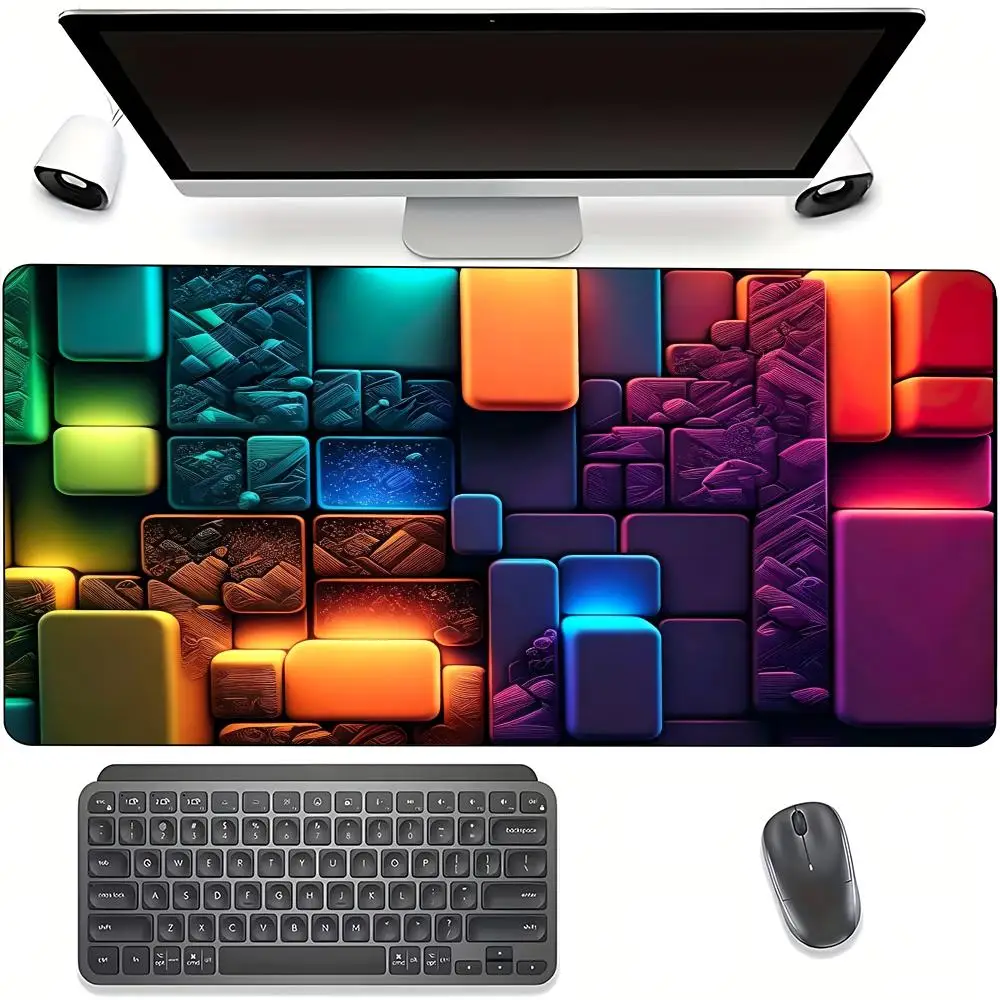 

Mouse Pad Large Gaming Mousepads Non-slip Laptop Anti-Slip Rubber Base With Stitched EdgeTablet Mat Laptop Plus Esports Desk Pad