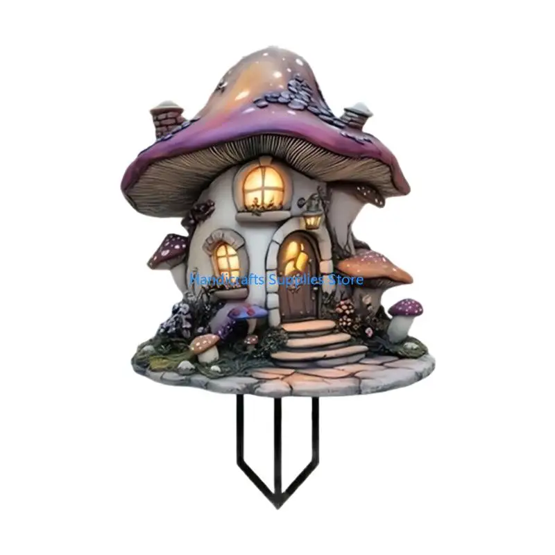 R1WA Artistic Garden Signage Acrylic Stake With Animal Outdoor Decoration