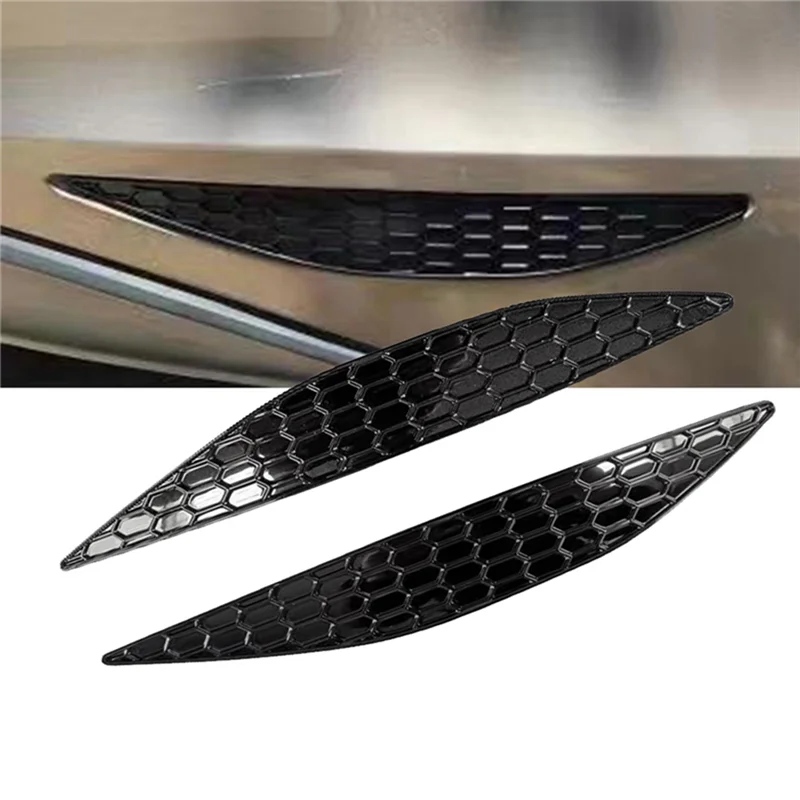 1Pair Rear Bar Honeycomb Reflector Cover Trim Styling for VW Golf 7 GTI MK7 2014-2018 Tail Fog Light Strips Sticker view 3