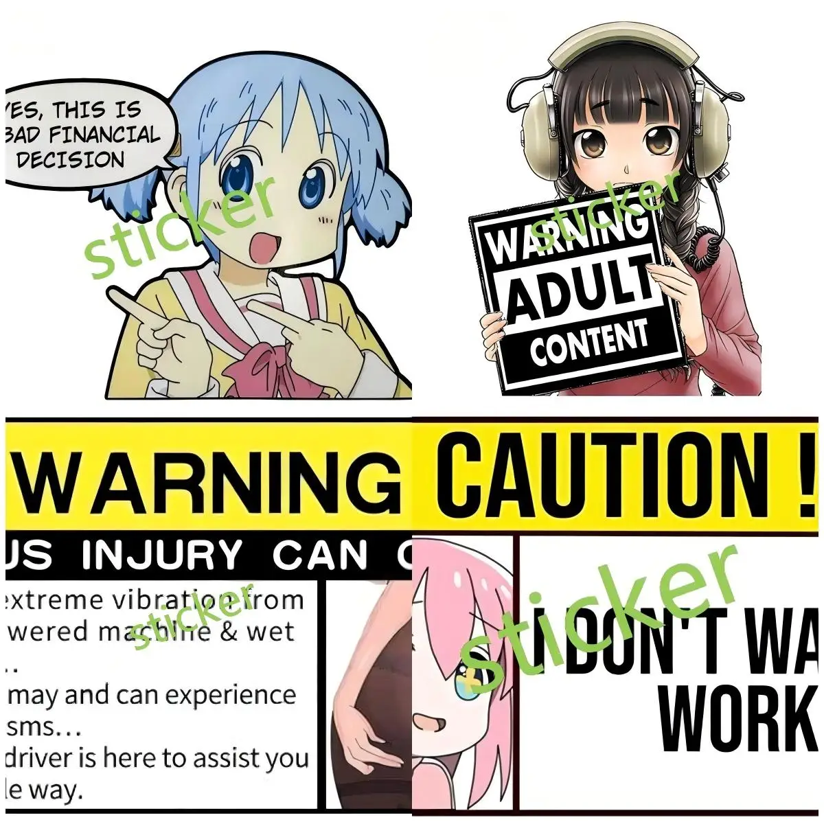 

Anime Slap Camper Car Accessories Stickers Motorcycle Decal Funny Trunk Motorcycle Windshield Sticker Decor