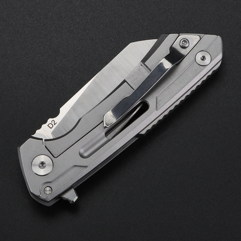 Outdoor folding knife, self-protection knife, all steel, high hardness stainless steel folding knife, carrying small knife