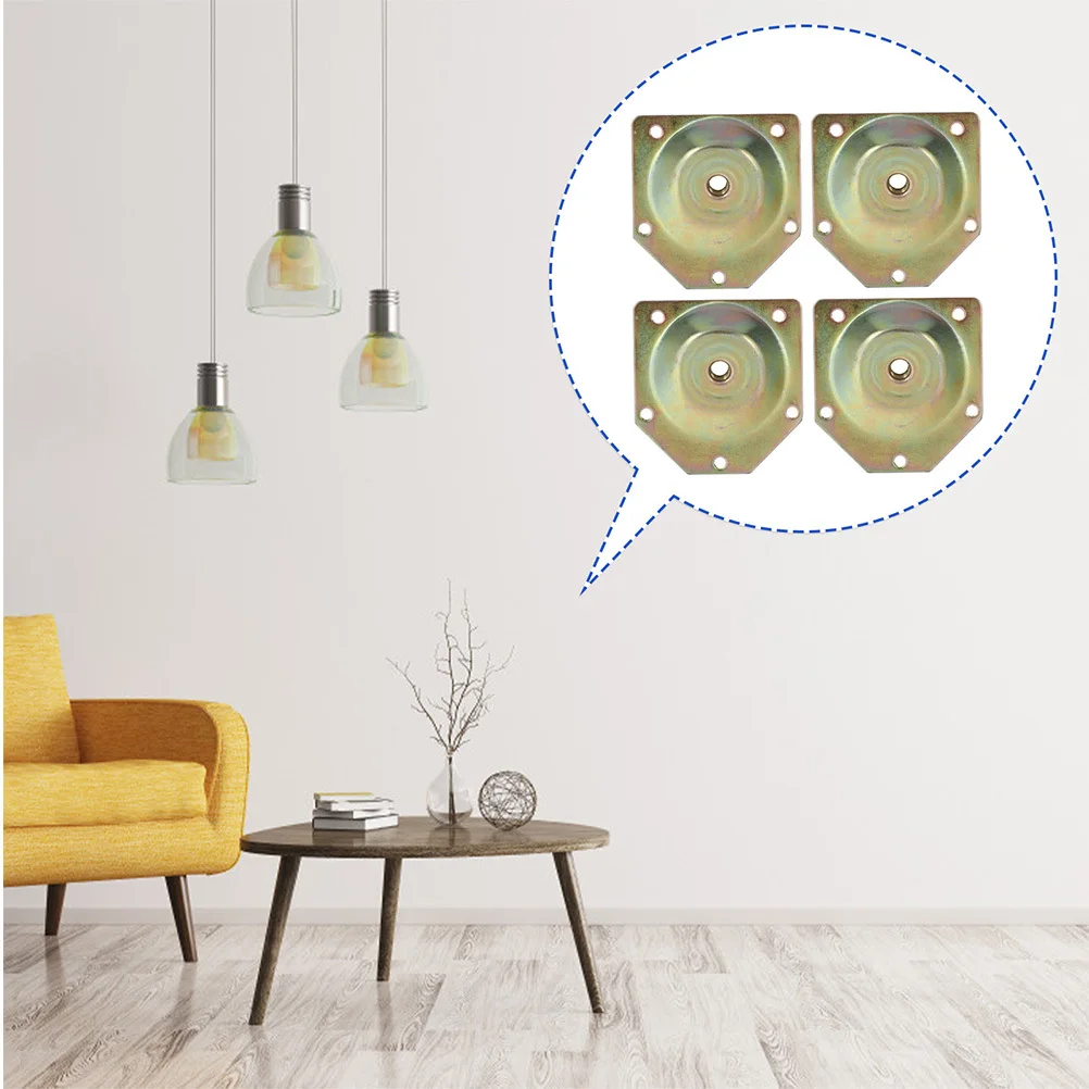 1-セットのテーブル脚コネクタ鉄製取り付けプレート家具脚サポート足修理および-diy-家具用ハードウェア