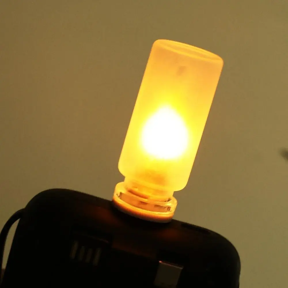 Portable Glass USB LED Light ABS Flame Type LED Filament Bulb 5V USB Night Light Home Decoration