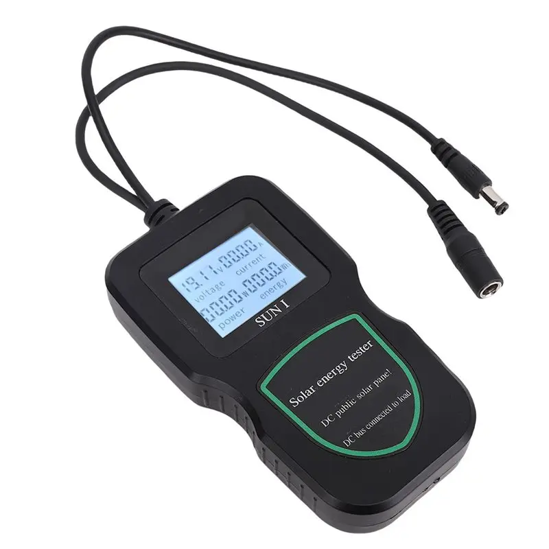 ABLK For RV Car Boat Repair Compatible 500W Solar Panel Power Tester Real-Time Voltage Current Power Monitor With Display