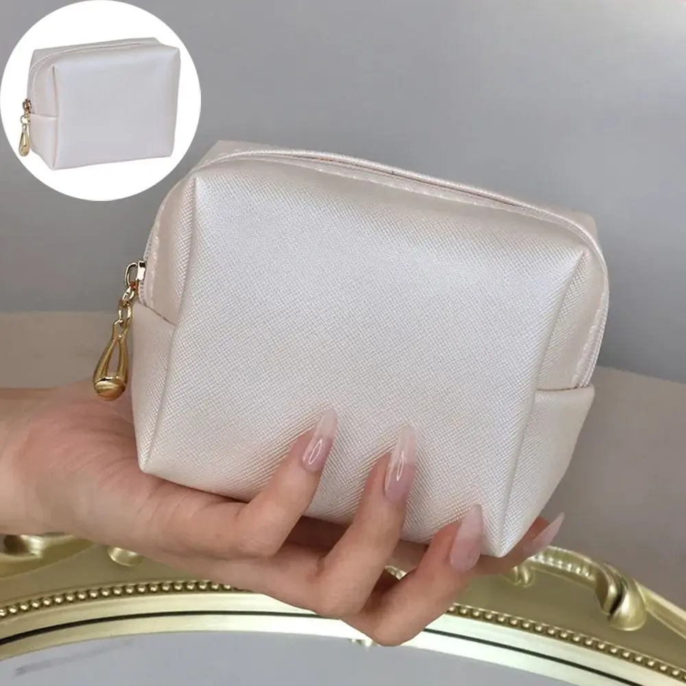 Mini borsa cosmetica borsa portaoggetti da esterno borsa per rossetto impermeabile cerniera bella portamonete da donna