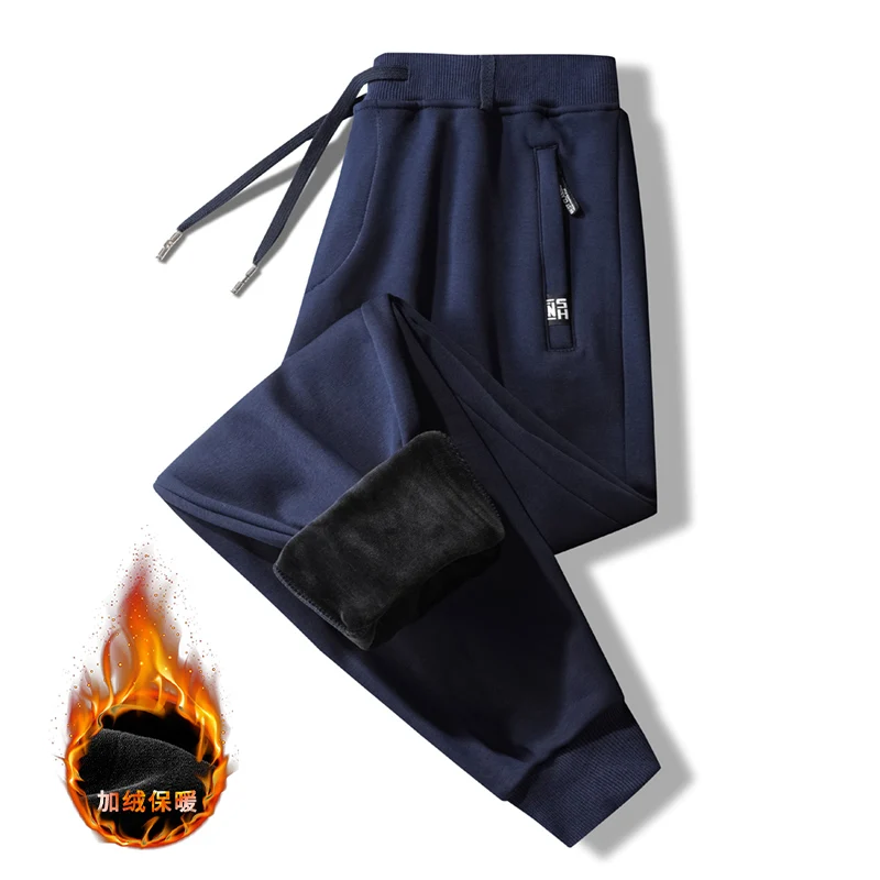 

Male Winter Jogger Trouser Oversize 8XL 7XL Sportswear Big Size Plus Thick Pants Men's Pant Fleece Lined Warm Sport Sweatpants