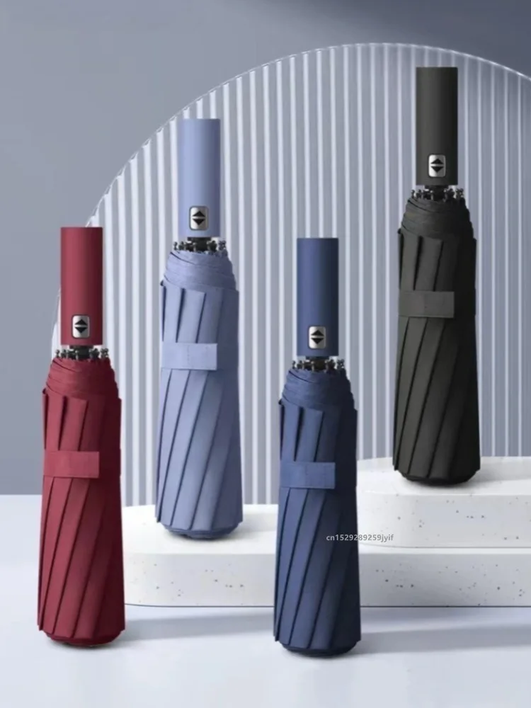 

Reinforced 24-Bone Umbrella Men's Business Strong And Durable Wind-resistant Umbrella Anti-UV Sunscreen Women's Sunny Umbrella