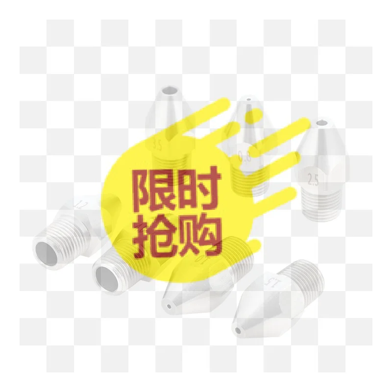 【BA】Stainless Steel Universal Linear Nozzle 0 Degree Liquid Column Flow Tip High Pressure Cleaning Cutting Cone Nozzle