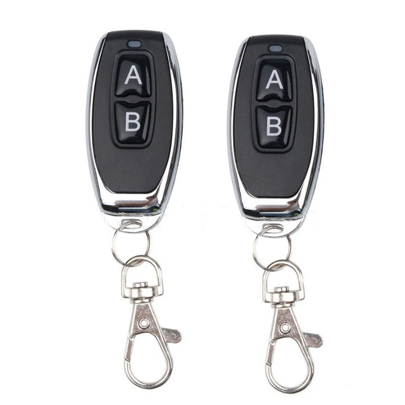 Wireless Remote Control Clone 2 Button Garage Door Opener Transmitter 433 MHz EV1527 Learning Gate Key Fob