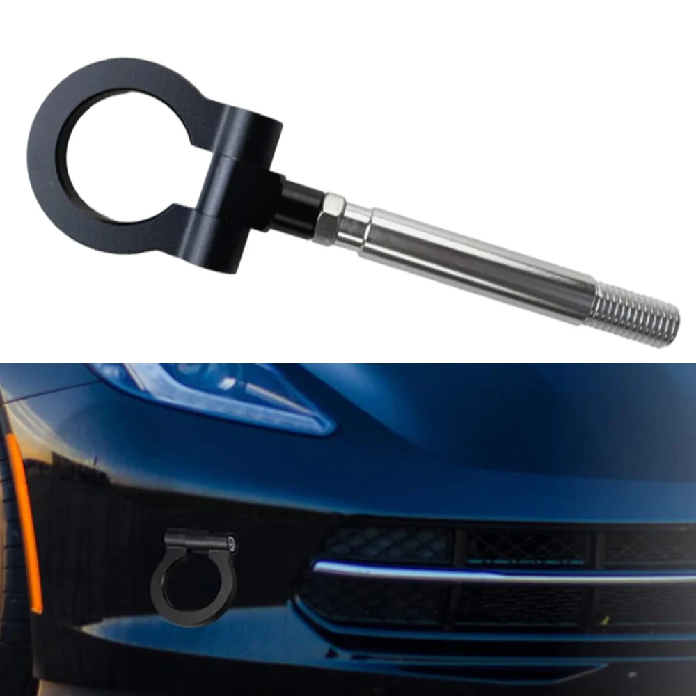 Car Auto Trailer Tow Hook Ring Eye Front Towing Bars Aluminum for Chevrolet Camaro 6th Generation 2016-2024