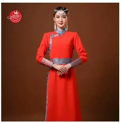 رداء نسائي منغولي حديث محسّن لخريف 2023 بأكمام طويلة #3