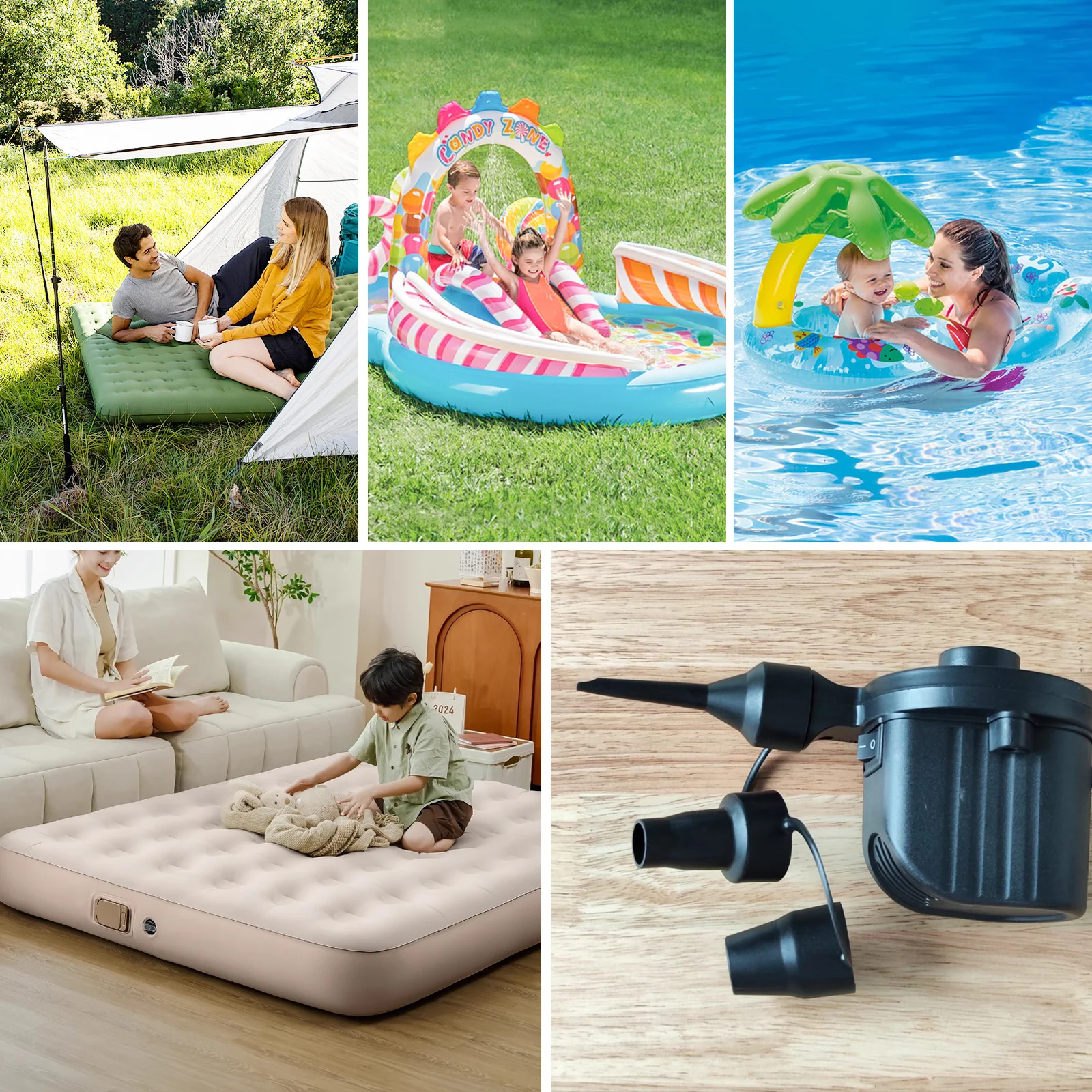 

2 Sets Air Inflator Nozzle Adaptor Replacement 3 Sizes Plastic Pump Car Toy Sofa Bed Compressor Accessories Inflate Durable