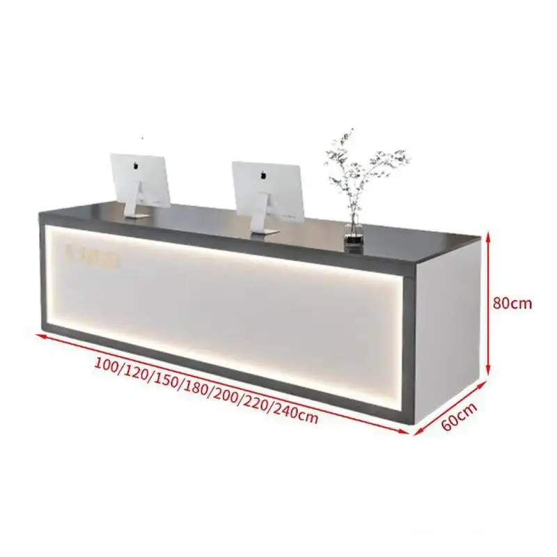 

Unique Glamour Reception Luxury Desk Senior Modern Senior Bar Counter Commercial Professional Recepcja Commercial Furniture
