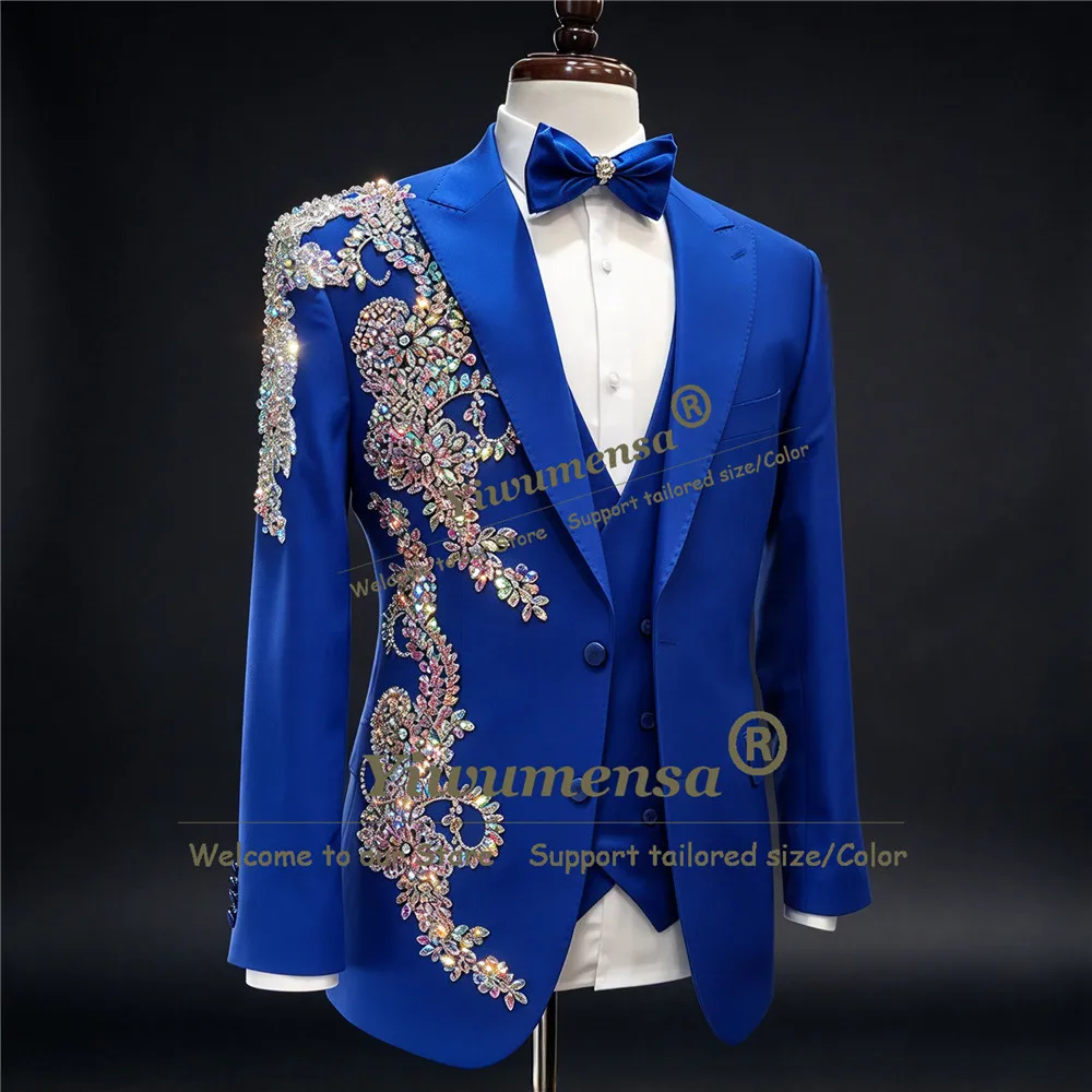 Men's Embellished Three-Piece Suit — product detail 6