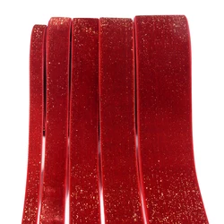 5 Yards Christmas Velvet Ribbon New Year Red Festival Ribbon Bows Gift Box Packaging Ribbon Festival Scene 10/16/20/25/38mm
