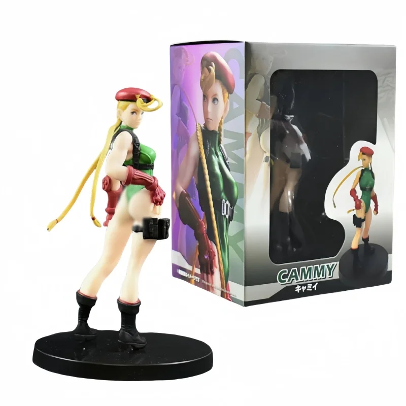 17cm Anime Street Fighter Cammy Sexy Girl Figure Pop Up Parade Figurines Action Figure Model Toys Room Decoration