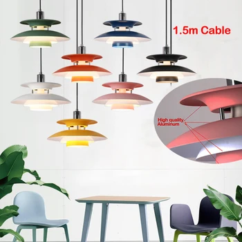 Design danois PH suspension haute qualité parapluie Led lampe suspendue salon Loui Lustre cuisine Paulsen UFO PH5 couleur Droplight