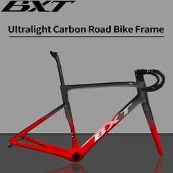 Superlight Carbon Road Bike Frame, Disc Brake, T47, BSA, BXT, New, Internal Cycling Frameset, 950g, 2024