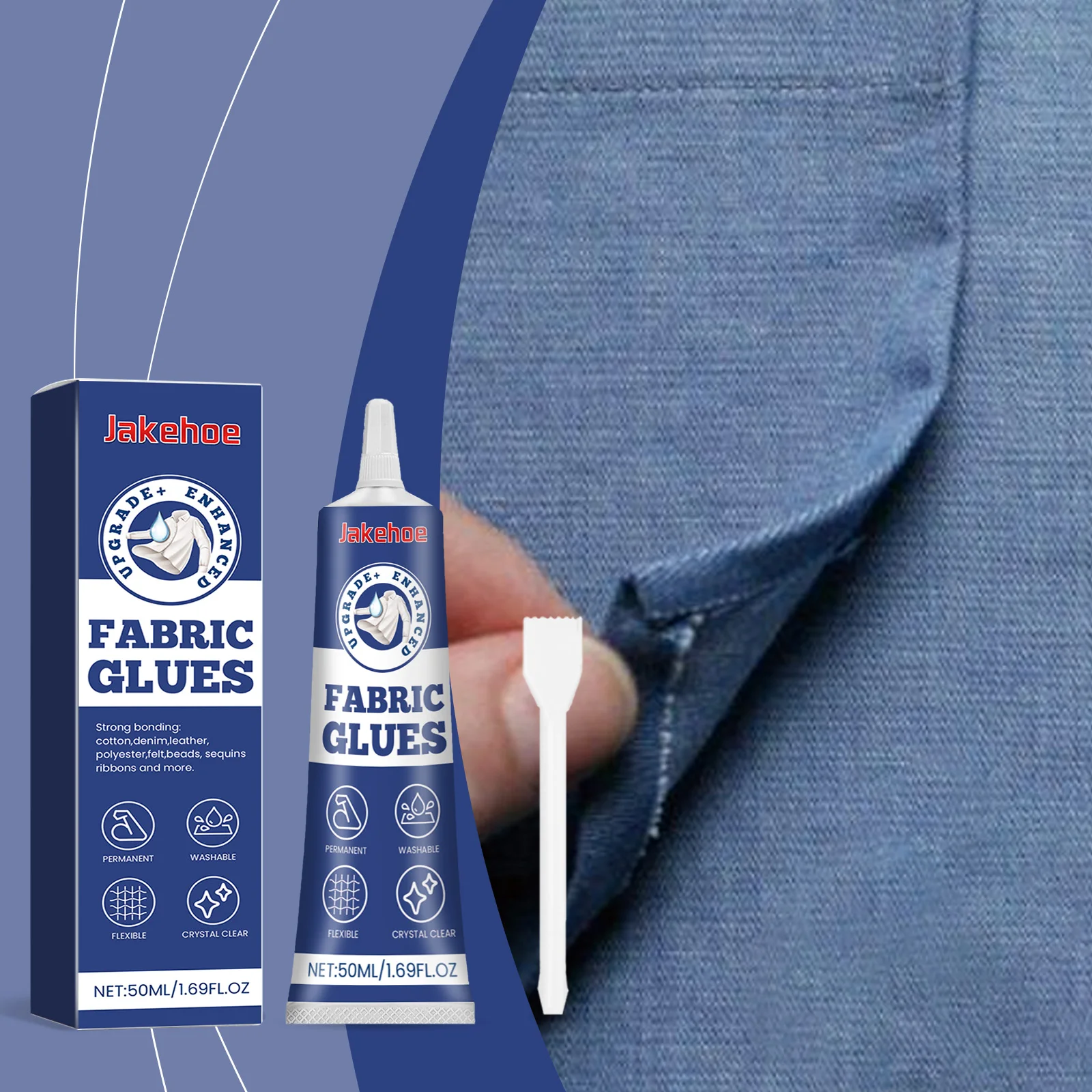 Soft Fabric Adhesive, Multi-purpose Glue for Fabric & Clothing Pattern Application