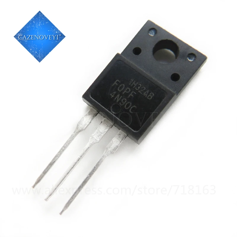 10pcs/lot FQPF4N90C FQPF4N90 4N90C 4N90  In Stock