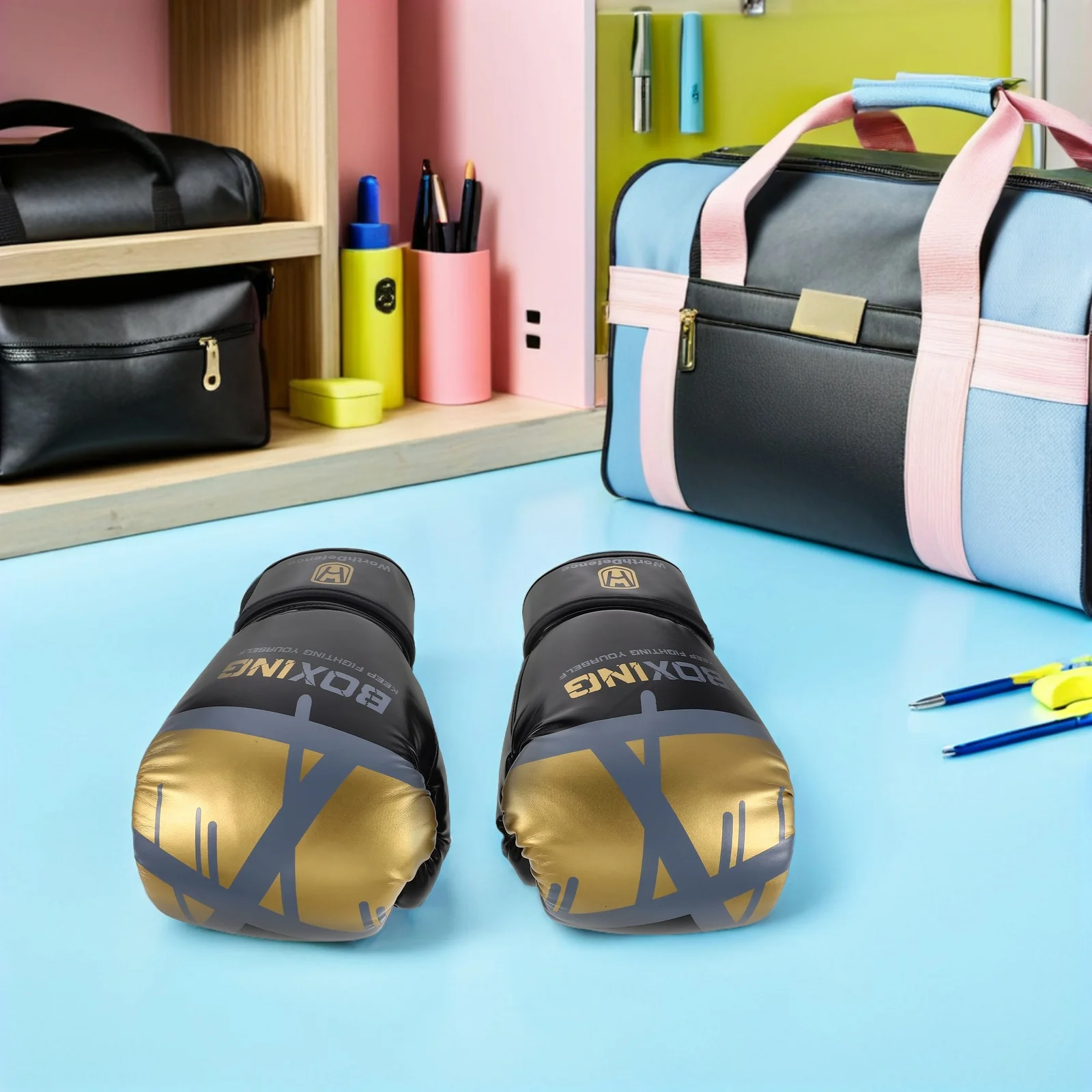 

1 Pair Boxing Gloves For Adults Men Women Unisex Breathable Heavy Bag Workout Sparring Punching Mitts Training Gear For