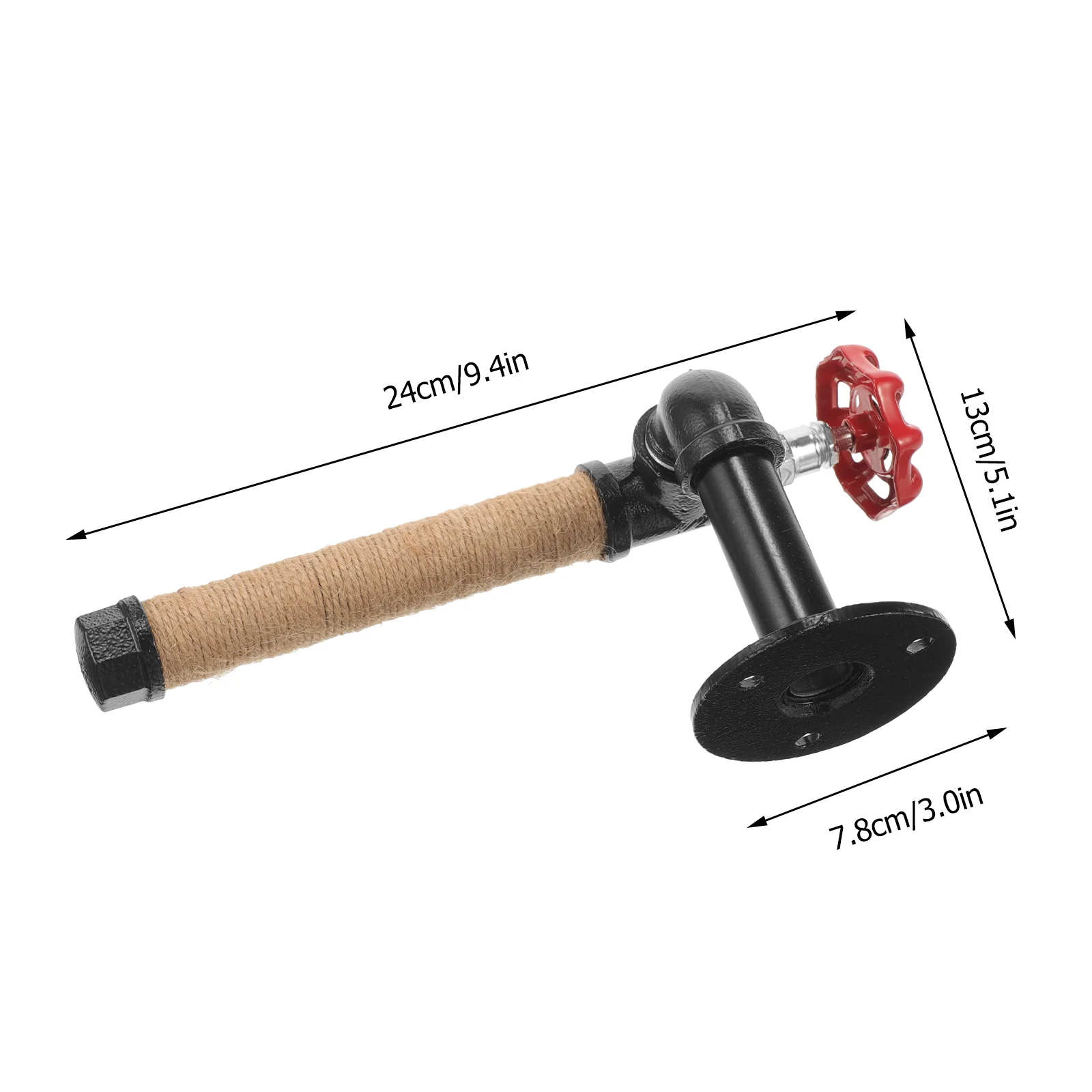 鉄パイプ壁ブラケット取り付けペーパータオルカウンタートップホルダー管状浴室ヴィンテージキッチンディスペンサー用