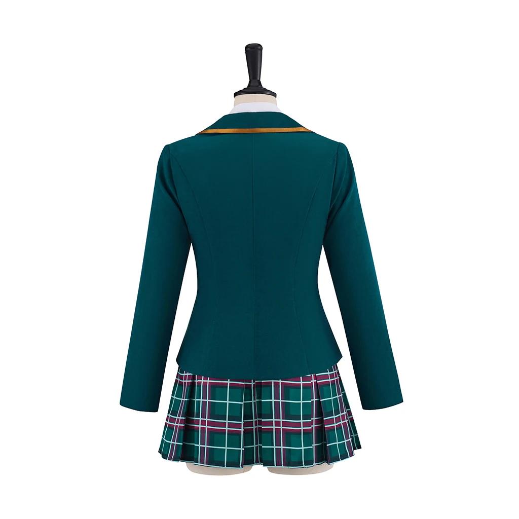 Lydia Cosplay Astrid Deetz Kostuum Dames Uniform Jas Rokken Pak Halloween Carnaval Party School Show Baljurk